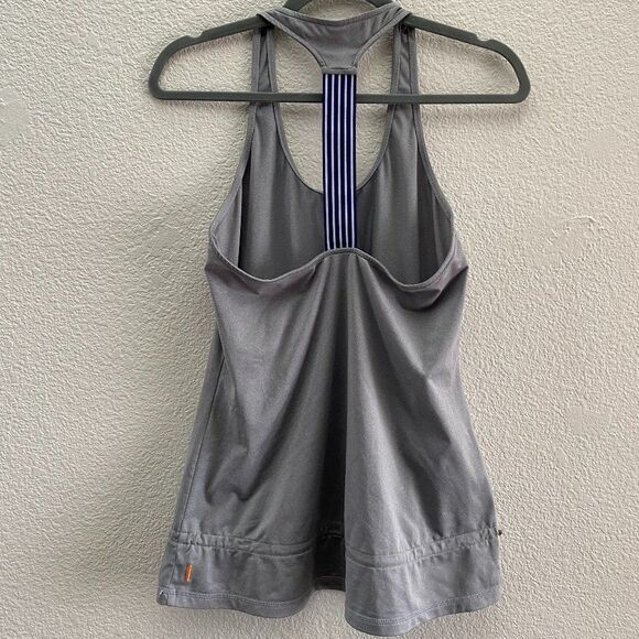 Lucy Activewear T-Back Gray Tank Top Waist Cinch Gym Workout 637171 Small - Picture 4 of 4
